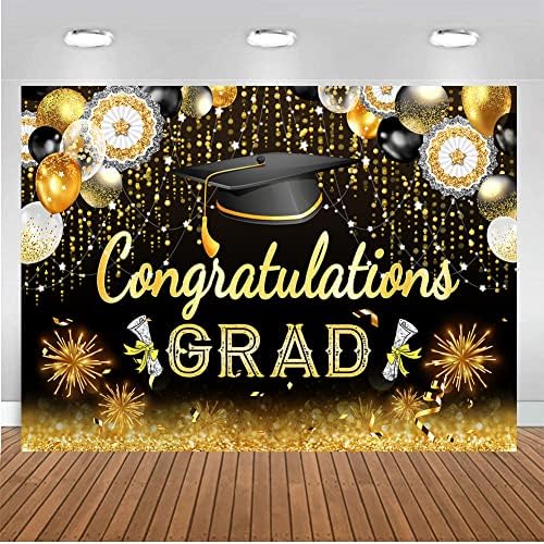 Chaiya 8x6ft classe de 2023 cenário de graduação, parabéns parabéns pano de pano de pano de pano de pano de bacharel
