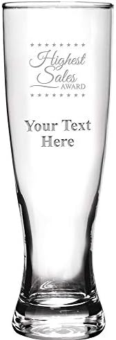 Competição de vendas Pilsner Beer Glass personalizada, de 16 oz de premiação de vendas mais alta de vendas de cerveja Glass,
