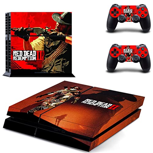 Game Gred Deadf e Redemption PS4 ou PS5 Skin Skinper para PlayStation 4 ou 5 Console e 2 Controllers Decal Vinyl V8683