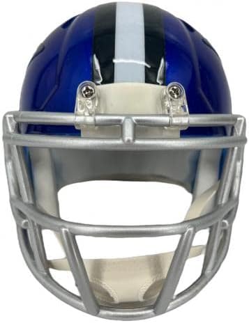 Micah Parsons assinou os fanáticos do mini -helmeto flash - Capacetes NFL autografados