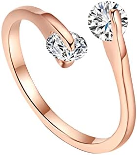 Para mulheres presentes anel de diamante anel de moda anel aberto anéis de jóias pacote da moda