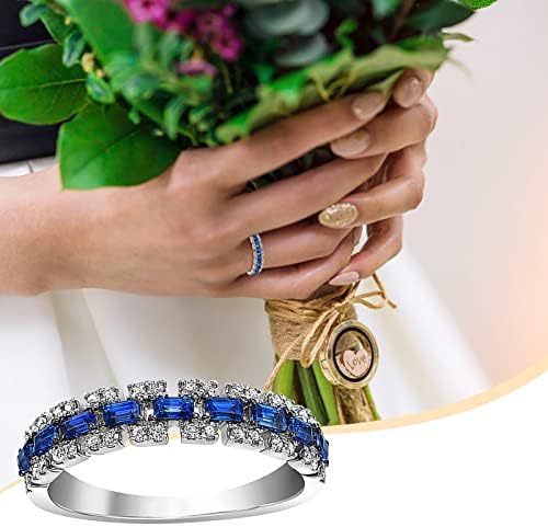 Noivado Round Cut Zircões Mulheres anéis de casamento anéis de jóias para mulher anel de damas de diamante para meninos 10-12