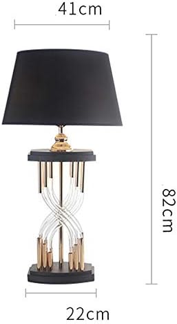 Lâmpada de mesa de cristal de luxo sem-logo wajklj, lâmpada decorativa de sala de estar de mesa de café com cabeceira de cama de estilo simples de estilo de estilo simples
