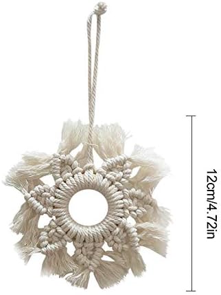 Tecido Hang Wall Pentáculo pendente Bohemian Wind Cotton Decoration pendura ornamento de campainha de cristal