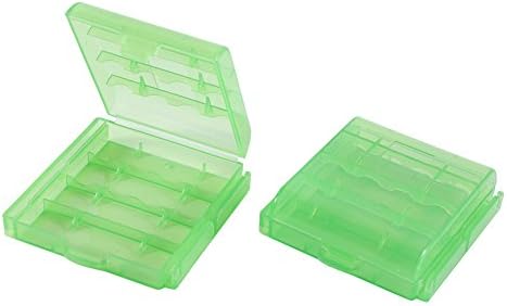 Caixa de armazenamento da bateria, 5 cores Multifuncional transparente Caixa de plástico dura Caixa de armazenamento Bateria do suporte/Organizador/recipiente de Bateria, para AAA Battery