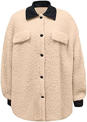 Jaquetas de inverno clássicas para mulheres abotoará uma longa jaqueta de pelúcia lisa super macia faculdade de manga longa casaca de manga longa