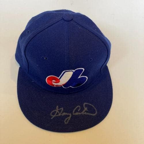 Gary Carter assinou autêntico Montreal Expos Baseball Hat JSA COA - HATS MLB Autografado