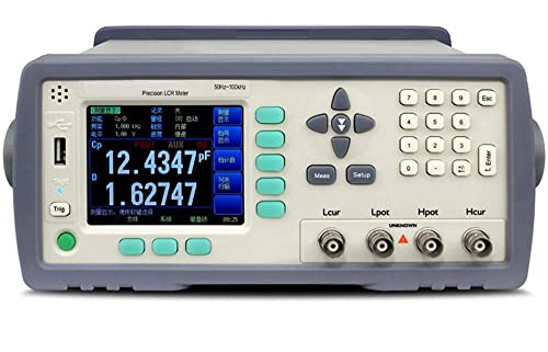 VTSYIQI High Precision 16 pontos Testador de medidor LCR digital 50Hz a 100kHz Nível de sinal de frequência 0,01V