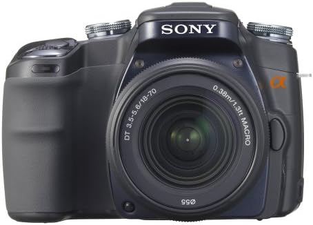 Sony Alpha A100K 10.2MP Digital SLR Kit com lente 18-70mm f3.5-5.6