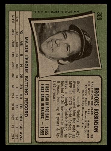 1971 Topps 300 Brooks Robinson Baltimore Orioles Dean's Cards 5 - Ex Orioles