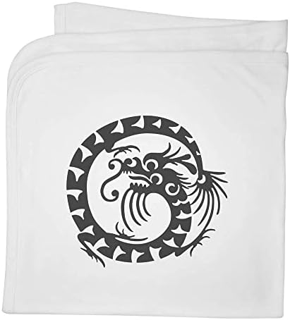 Azeeda 'Oriental Dragon' Cotton Baby Blain / Shawl