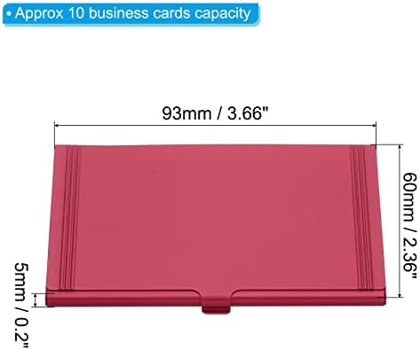 Patikil Business Card Titular, 2 Pacote de alumínio de alumínio Pocket Card Caso capa Flip Slim Name Cards Caso para homens Cartão