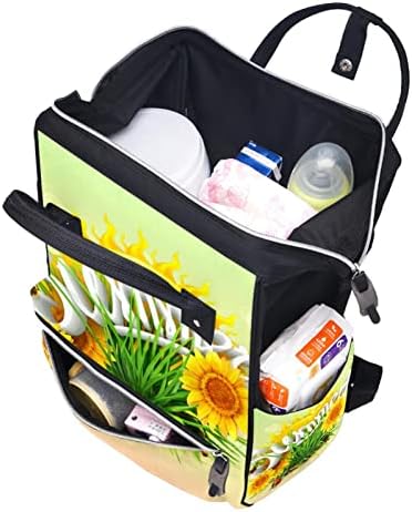Mochila VBFOFBV Backpack de Bolsa, Bolsas de Nappha Bolsas de Viagem Multifuncional, unissex e elegante, girassol de verão