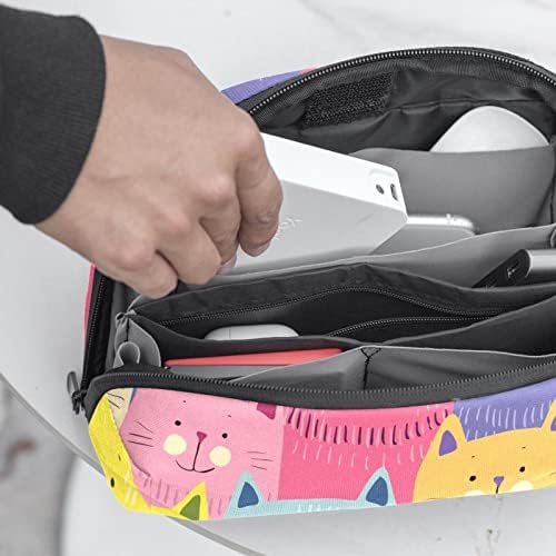 Bolsa de higiene pessoal Kit DOPP pendurado para homens de barbear resistentes à água para viajar, gatos de animais de desenho animado