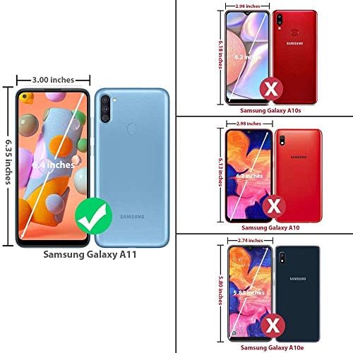 Caixa TPACC para Samsung Galaxy A11 - Slim Folio Premium PU Couro Carteira de Caso CARTO CARTO DE CLATA TPU STANFO TPU Tampa