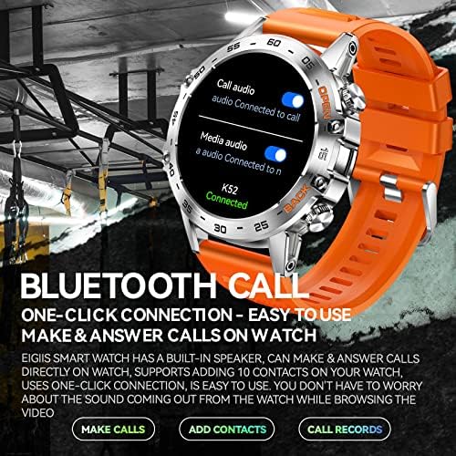 ASSISTIR MILITAR SMART PARA MAN FAZER/APRESECIMENTO DE CHAMADOS RUCONTES Smartwatch Tactical Compatível com Android iPhone