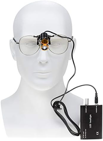 Xux 5W farol de LED com filtro óptico e clipe de metal de cinto Tipo de clipe de metal para lupas de lupa binoculares Operação de óculos de óculos