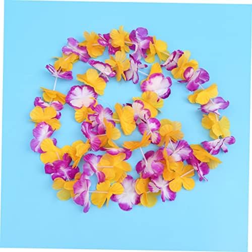 Didiseaon 3 Conjunto/12 PCs Decoração de casamento Fantas havaianas Hawaii Wreath Wedding Sets Hawaiian Leis Garland Hawaii Favors