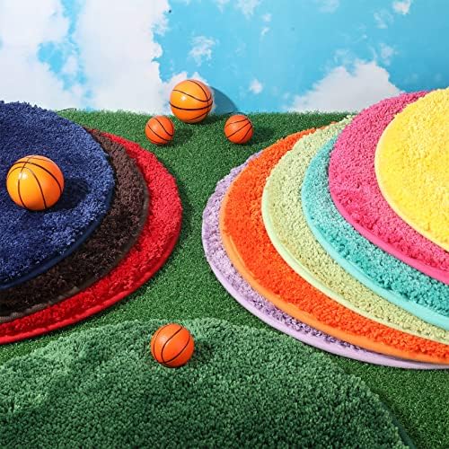 20 peças crianças garotos círculos círculos de tapete louco 18 polegadas Rainbow Round Floor Tapete de tapete macio quente colorido colorido para a escola de aula de escola