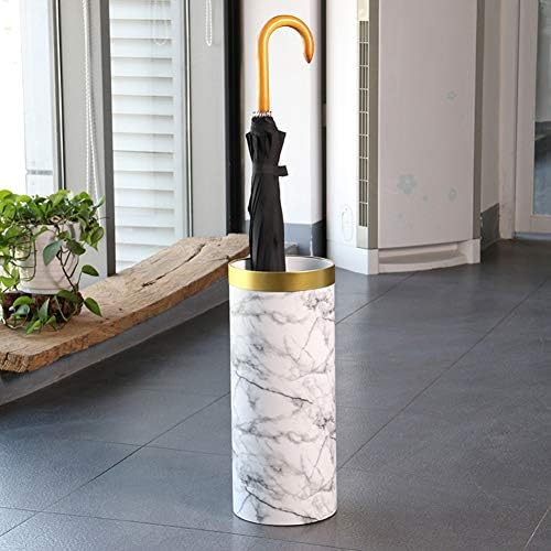 WXXGY Umbrella Stand Rack Creative and Modyable PVC Marble Pattern Umbrella Bucket Adequado para o Escritório de Cafe de