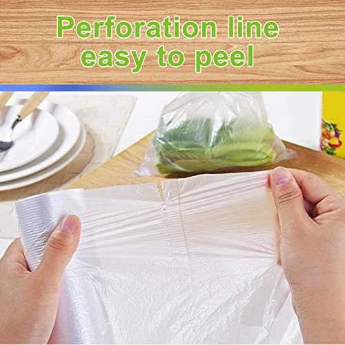 Sacos de armazenamento de alimentos, saco de produtos de plástico transparente de 12 ”x20” para frutas, bolsa verde, guardar sacos