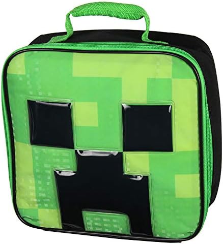 Minecraft Video Game Creeper Isoled Lanch Box