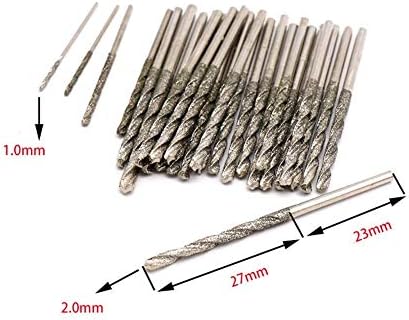 Twist Brill Bit, Substituição rápida 5 PCs 0,8-2,5 mm Diamond Diamond Bit Twist Drill Brill Hole abridor