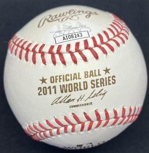 O vencedor do Lance Lynn GM 3 assinou o World Series Baseball JSA - Bolalls autografados