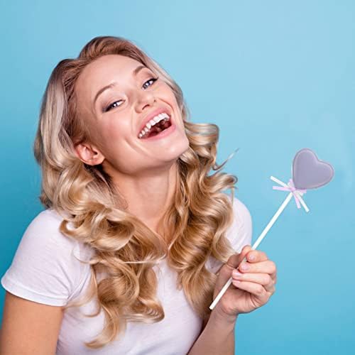 ABAODAM Lollipops gigante Fake Heart Lollipop Props, Simulation Heart Lollipop Foto Prop, Valentines Fake Heart Lollipop