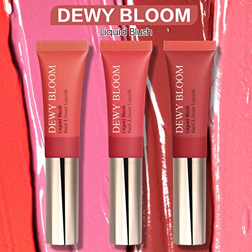 Marburoly Liquid Blush Bush Beauty Wand, Cream Matte Face Blushes Beck com Aplicador de Almofada, Maquiagem Multipualmente