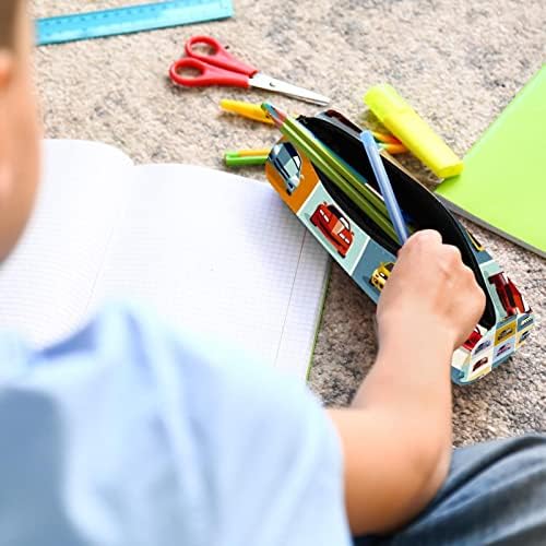 Carros Cool Cars Caso Lápis Estudante Papelista bolsa de zíper para maquiagem de maquiagem Bolsa de cosméticos para estudantes