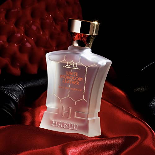 H Habibi Couro marroquino branco - Eau de Parfum Fragrância para homens - Citrus, perfume picante e lenhoso. Mistura perfeita,