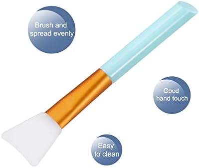Mecccanity Silicone Epoxy Brushes Pink/Blue/Amarelo Aplicador DIY Brush para fazer copo de epóxi, pacote de 12