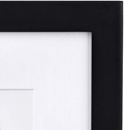 Malden 8071-57p4 Moldura de imagem, feita para exibir 5x7 com MAT, ou 8x10 sem tapete, preto