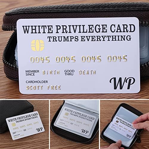 HOIMVIIKE WHITE PRIVILEGE, 10pcs, supera tudo brincando Cartão engraçado, carteira de inserção de carteira Cartão romântico, decoração