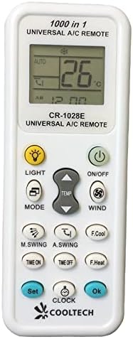 CR -1028E Universal A/C Remote Control Compatível para 1000 Air Conditionners para Sanyo/Fujitsu/Toshiba/Samsung Air Conditioning - Venha com instruções do usuário