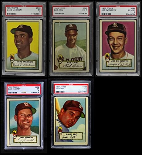 1952 Topps St. Louis Browns Set Browns Ex Browns