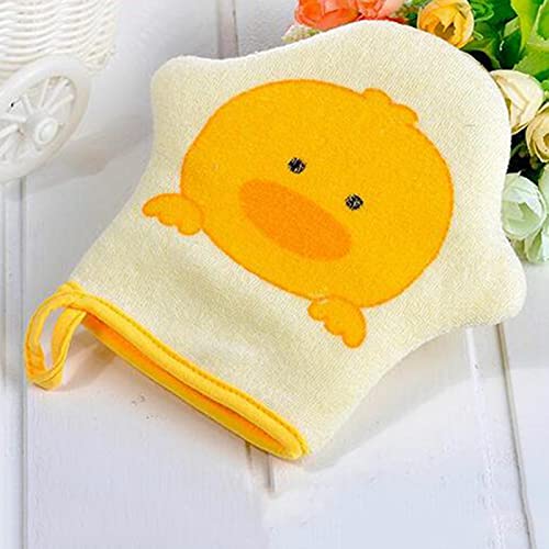 Koqwez33 Back esfoliando a luva de toalhas esponja esponja esponja Deputado Pato de pato impressão bebê Baby de algodão