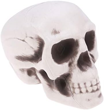 AMOSFUN Desktop Decor Bones Plástico Halloween Props Mini ornamentos de esqueletos Esqueletos Esnagros Crânios Realista