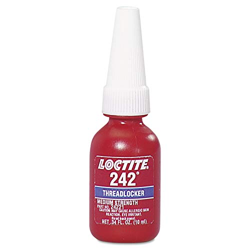 Loctite 442-24221 242 Threadlocker de força média, 10 ml, azul