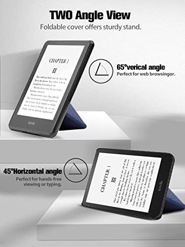 Capa inteligente para o Kindle Paperwhite 11, e-reader de couro de origami pu para Kindle Paperwhite 2021 6,8 polegadas magro com despertar/sono