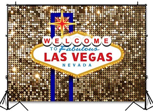 Avezano Las Vegas Party Backdrop para decorações de aniversário bem-vindo ao Las Vegas Fabulous Casino Night Poker Phok