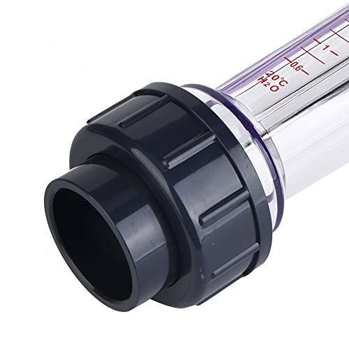 Medidor de fluxo líquido, LZS-40 Medidor de líquido de 2 polegadas, medidor de água em linha líquido, instrumentos de medição do tipo de tubo de plástico ABS, medidores de fluxagem do laboratório de ciências
