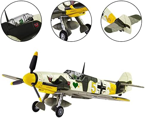 Hanghan 1/72 BF109 FIGHTER PLAN METAL FIGHTE MODELO MILITAL MODELO DE PLANO DIECAST PARA Coleção ou presente