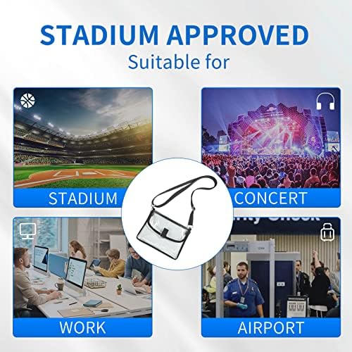 Mildbeer Mini Clear Bag Stadium aprovado, fofo pequeno bolsa clara para concerto, eventos esportivos, mini bolsas de embreagem transparente