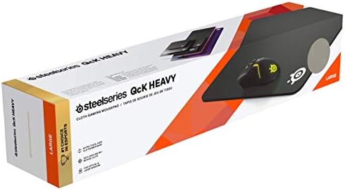 SteelSeries QCK Superfície de jogo - pano grande grosso - rastreamento de pico e estabilidade - otimizado para sensores de jogo