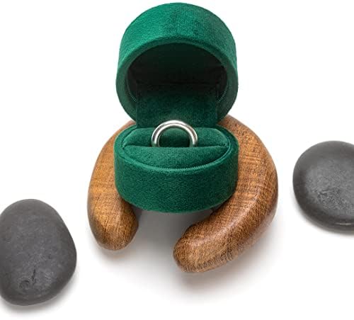 Caixa de anel verde reutilizável e protetora de protetora para tornar sua proposta memorável com esta caixa de anel de noivado