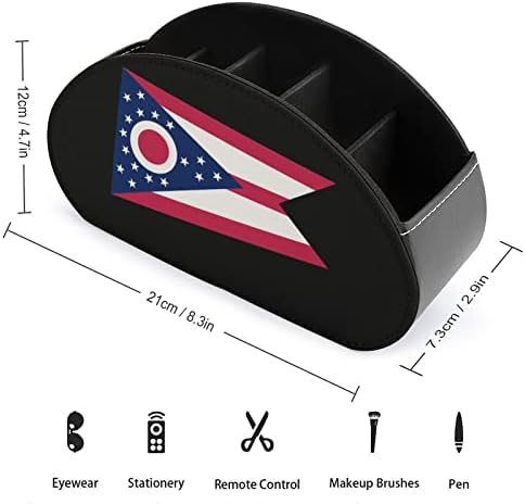 Bandeira do estado de Ohio TV Impresso TV Remote Organizer Box Controle