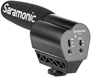 Microfone de vídeo Saramonic VMIC Super-Cardioid Shotgun Condenser Video para câmeras DSLR, preto