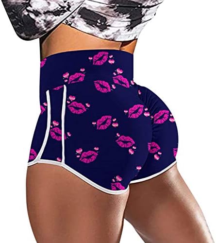 Miashui plus size short short feminino calça de cintura ioga imprimindo mulheres altíssimas calças curtas de ioga para mulheres com mulheres com mulheres com mulheres